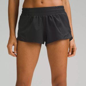 Lululemon Hotty Hot Shorts Low Rise Lined - Black 2.5 inseam
